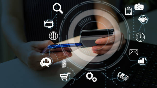 A closeup of a technology e-commerce commercial